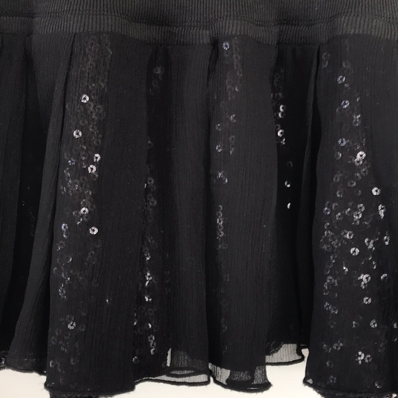 Black Free People Sequinned Mini Skirt - Picture 3 of 9